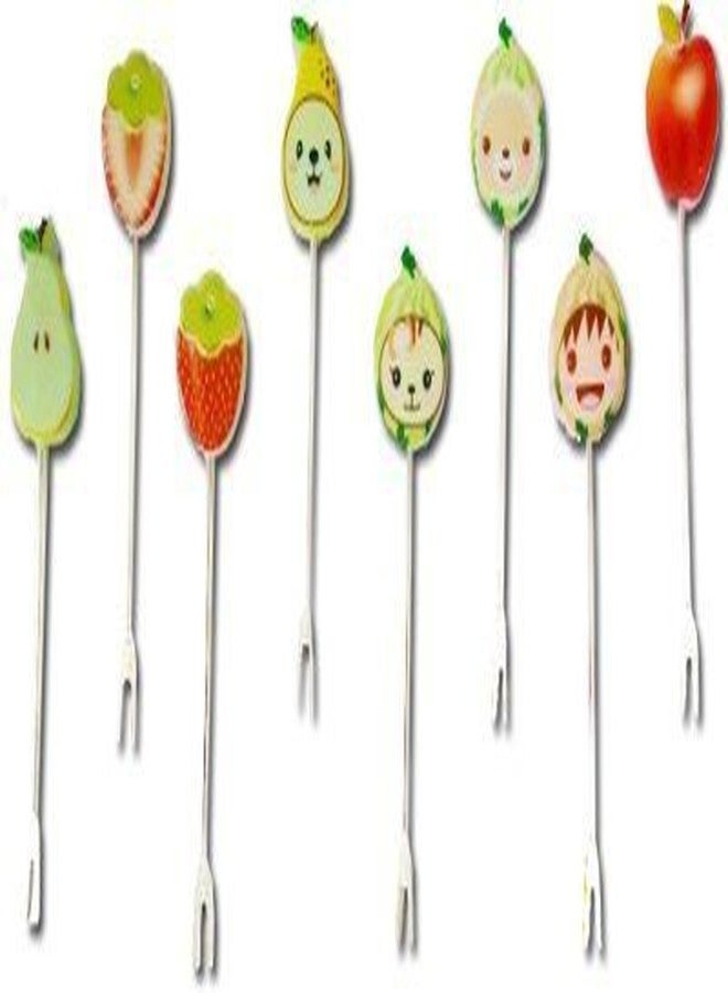 miRim Fruit Fork Stand with Cartoon Shape Fruit Forks for Party, Home or Décor - Image 5